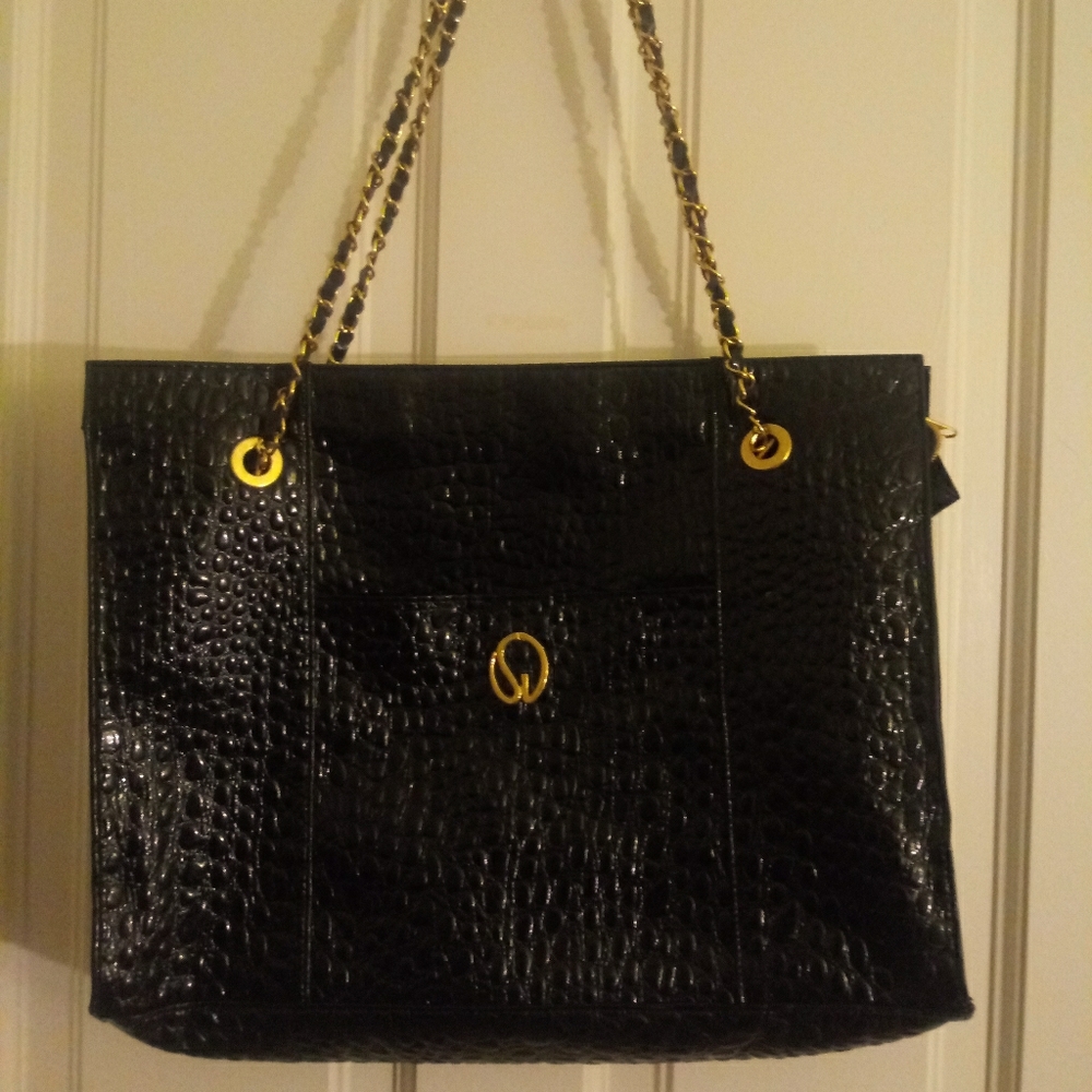 St. John's Patent Leather Tote Bag